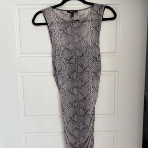 Forever 21 Medium Gray Animal Print Bodycon Dress- Never worn